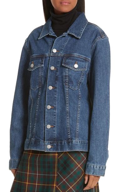 Burberry Rowledge Archive Logo Denim Jacket In Blue 